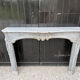 Louis XV fireplace in blue Turquin marble, 18th century.