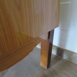 Vintage Louis XV style chest of drawers in citron wood veneer