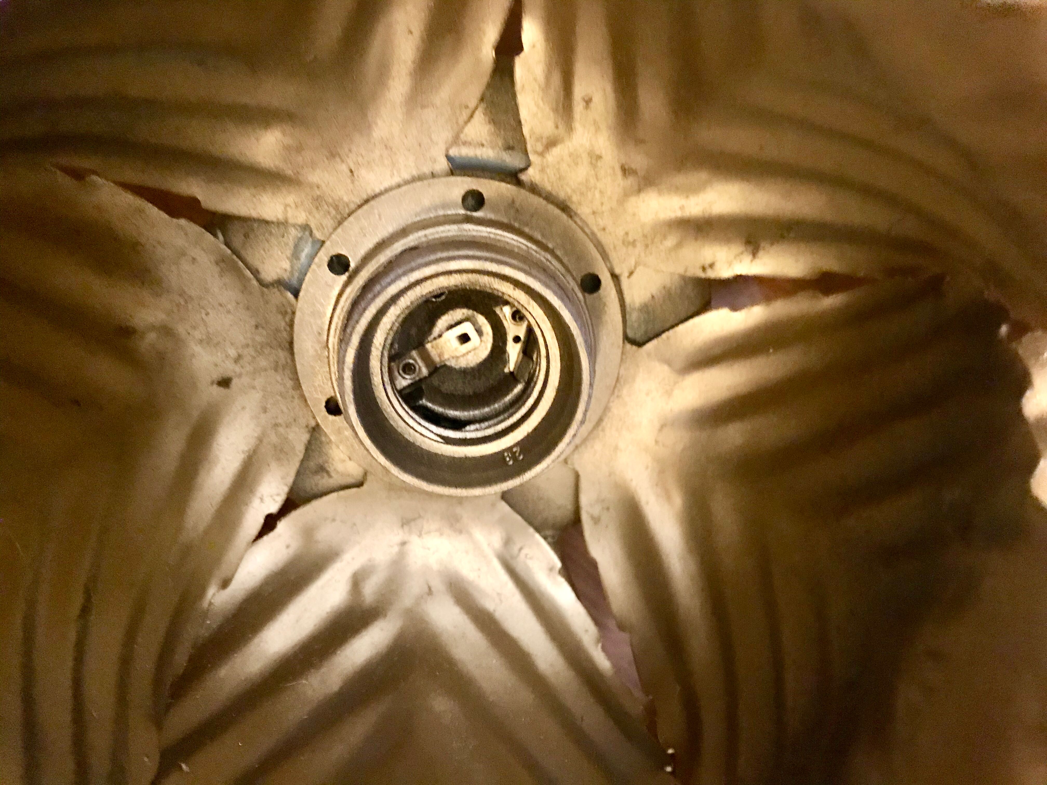 Gold metal leaf ceiling