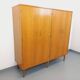 Vintage oak wardrobe from the 1960s.