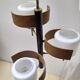 Suspension opaline teck et laiton
