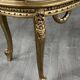 Louis XV style bench in carved and gilded wood, 20th century.