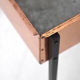 Copper planters with lamp