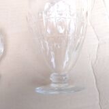 Carafe in chiseled glass