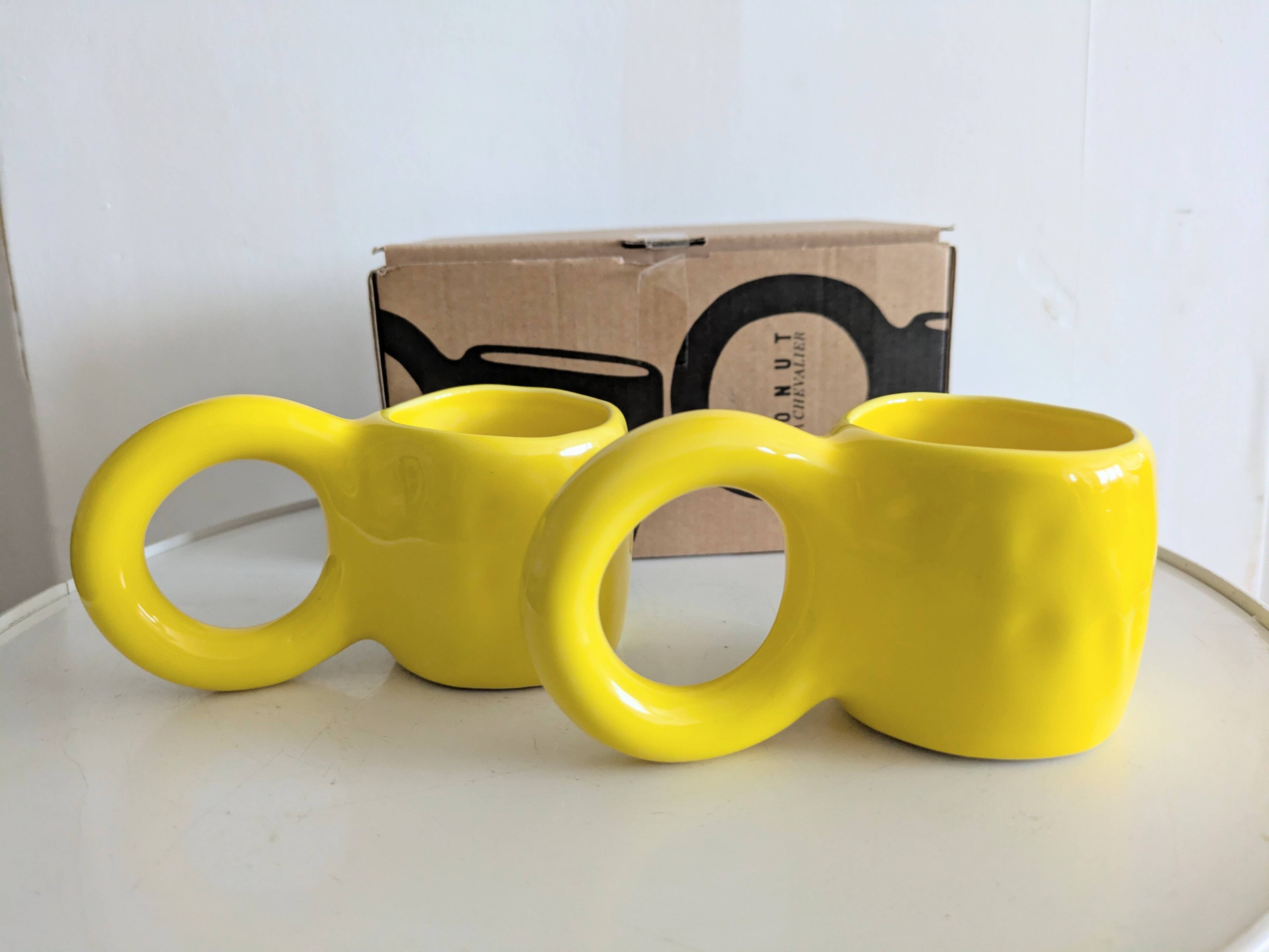 Pair of Donut cups by Petite Friture designed by Pia Chevalier