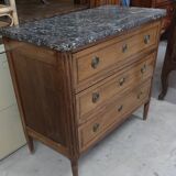 Commode d'époque Louis XVI en noyer