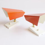 Orange wall sconces by J. J. M. Hoogervorst for Anvia, 1960s
