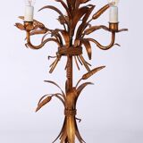 Gilt ‘Sheaf of Wheat’ Table Light, Florentine Table Lamp by Hans Kögl, 1960s
