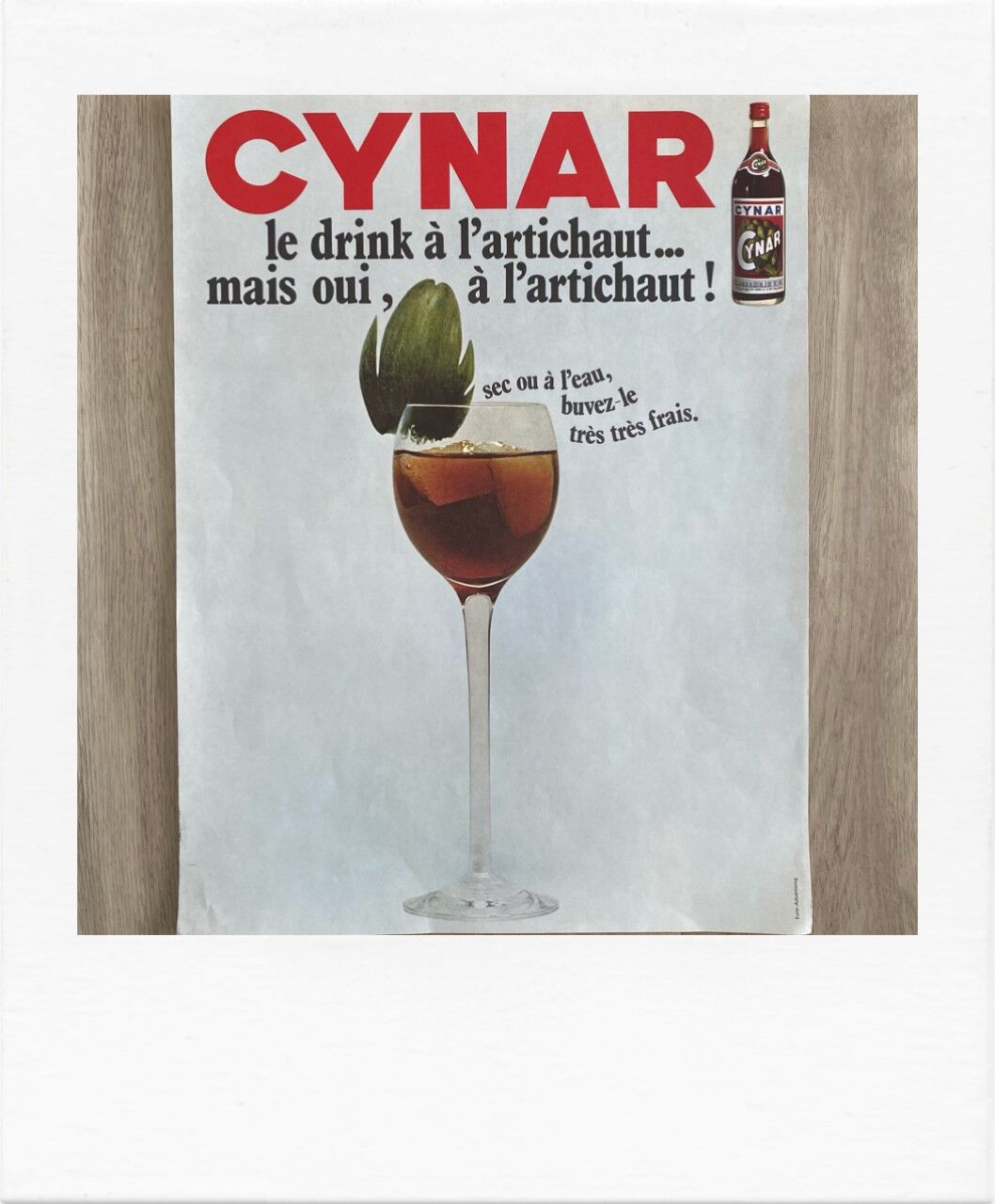 Cynar advertising poster