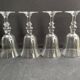 4 Water glasses – Stamped blown crystal