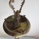 Ashtray on bronze marble foot