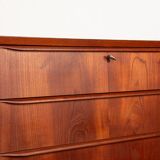 Commode 4 tiroirs en teck, Danemark 1960
