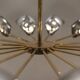 Simone Malachin. Murano glass "star" chandelier. Contemporary.