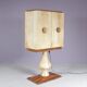 Cabinet de bar Aldo Tura en peau de chèvre sur piédestal, années 1960