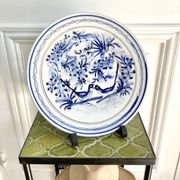 Decorative plate ceramic birds