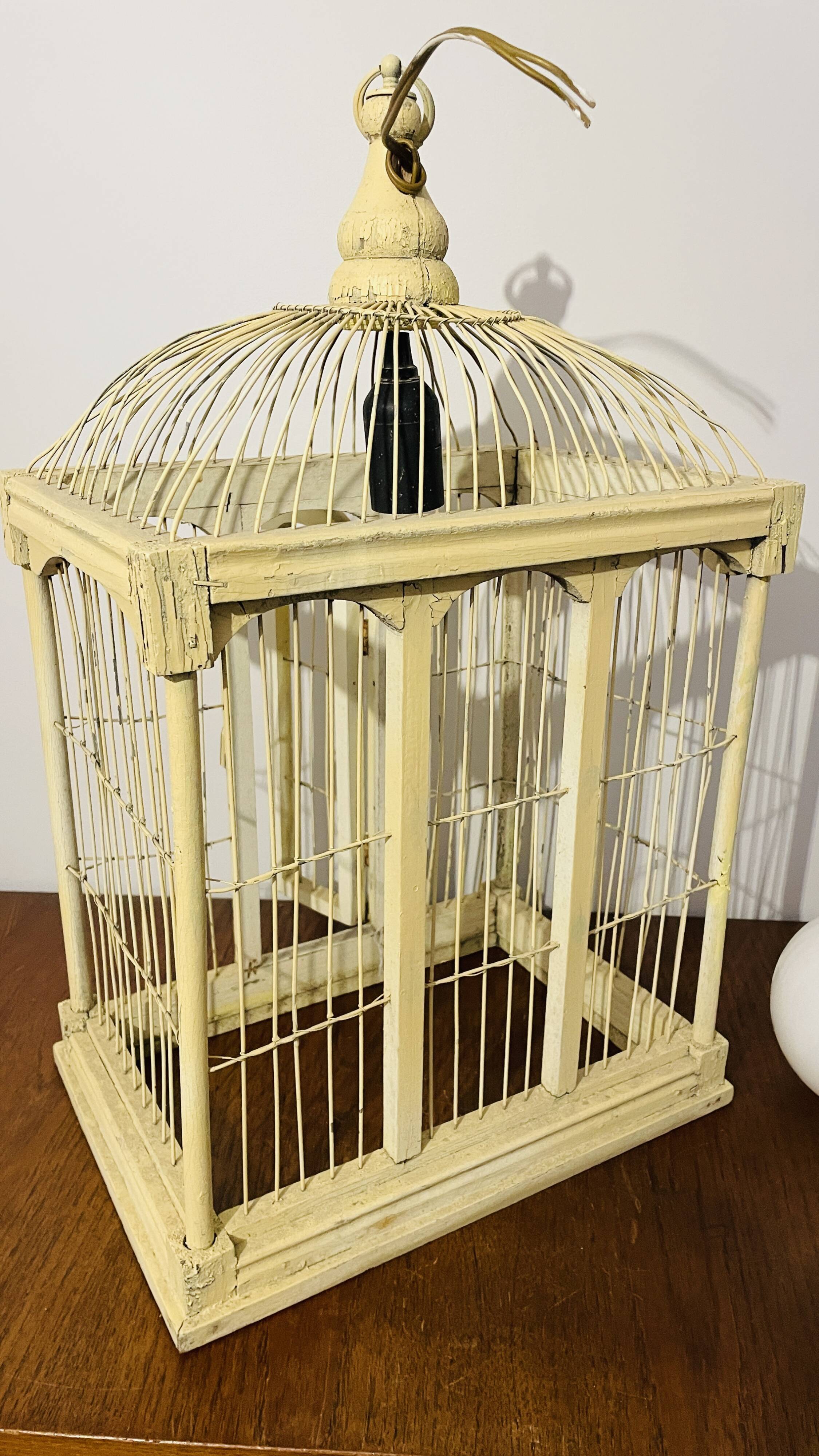 Vintage birdcage for decoration.