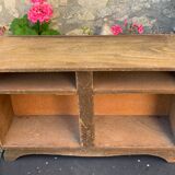 Wooden sideboard without doors for vintage dolls