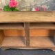 Wooden sideboard without doors for vintage dolls