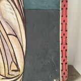 Greek god, oil on cardboard, icon