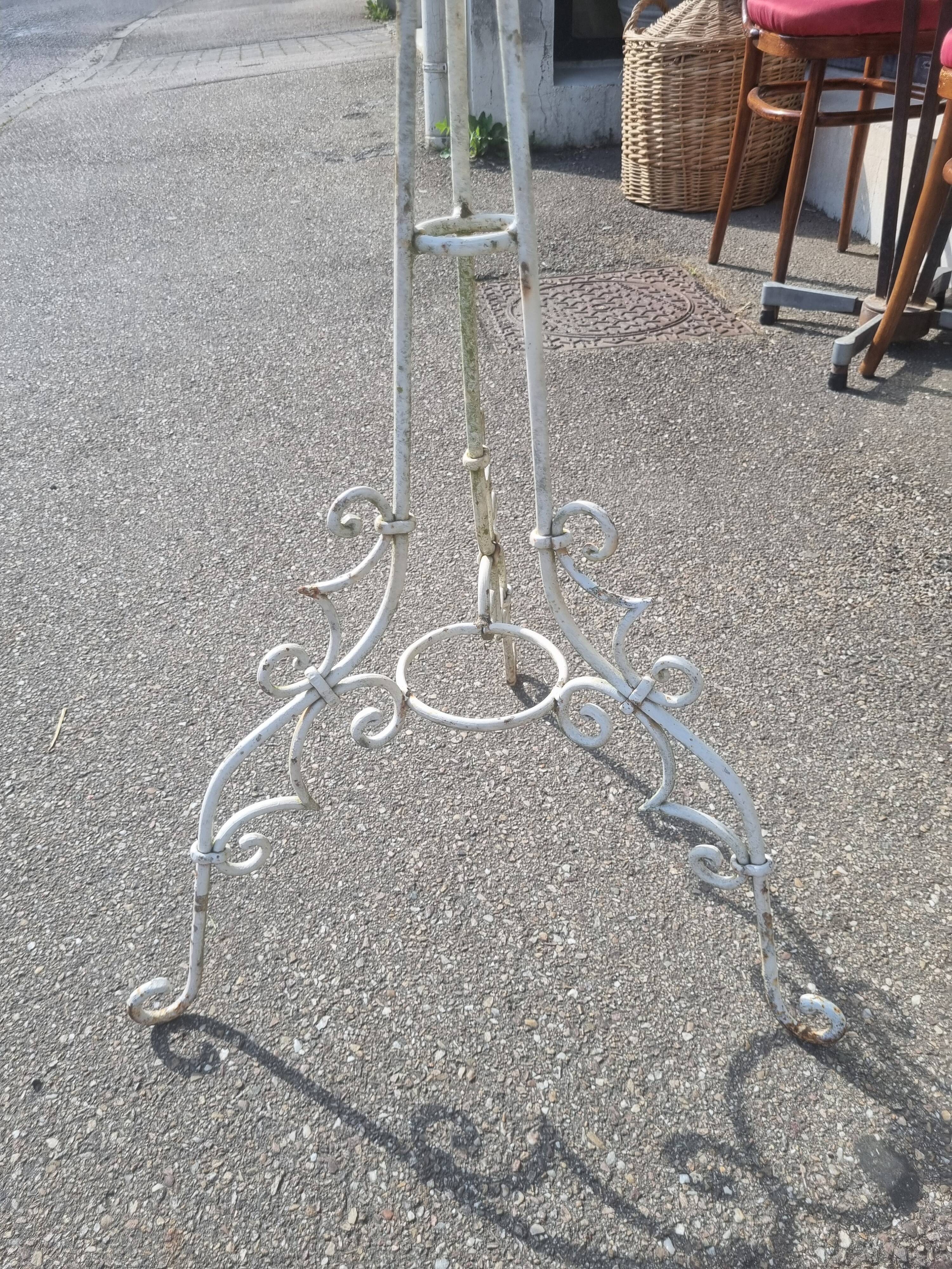 Old wrought iron planter