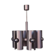 Lustre 1970 design aluminium brossé