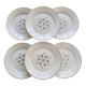 6 vintage flat plates in Lunéville earthenware – Christine model