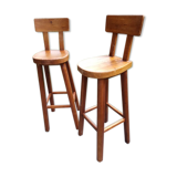 Pair of bar stools, mountain style