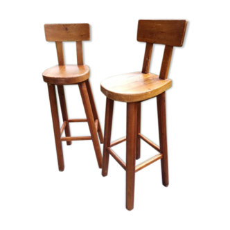 Pair of bar stools, mountain style