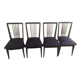 Series of 4 vintage 1960 chairs