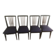 Série de 4 chaises 1960 vintage
