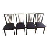 Série de 4 chaises 1960 vintage