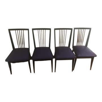 Série de 4 chaises 1960 vintage