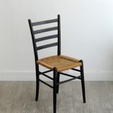 Four chairs made of paper rope