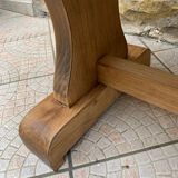 Wooden coffee table and tiles