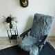 Fauteuil scandinave en fourrure