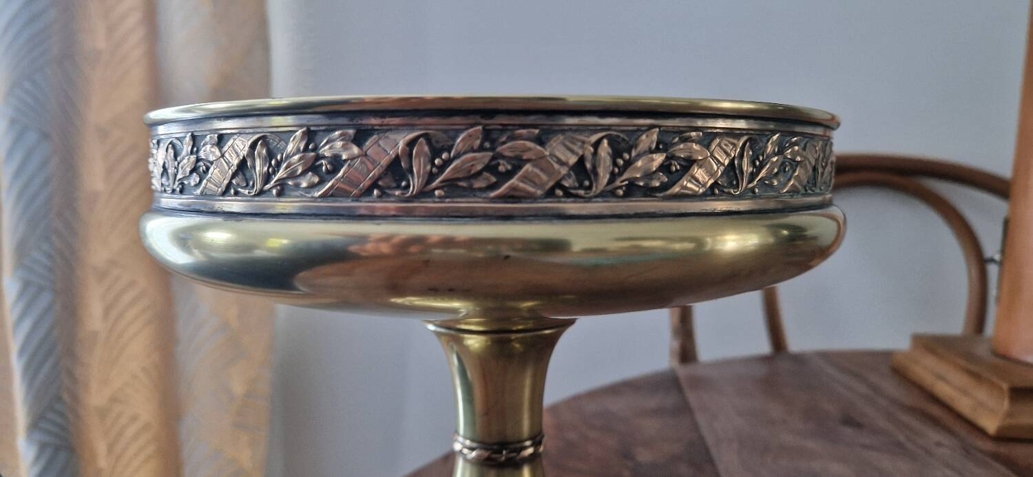 Gilded metal footed cup from the early 20th century