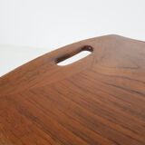 Teak side table with handles by Jens Quistgaard