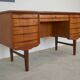 Danish Teak 7-Drawer Desk, 1960s.