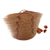 Vintage laundry basket with handles