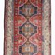 Very Old Turkish Rug, Kurdish Tribe: 1.58 X 3.35 Meters