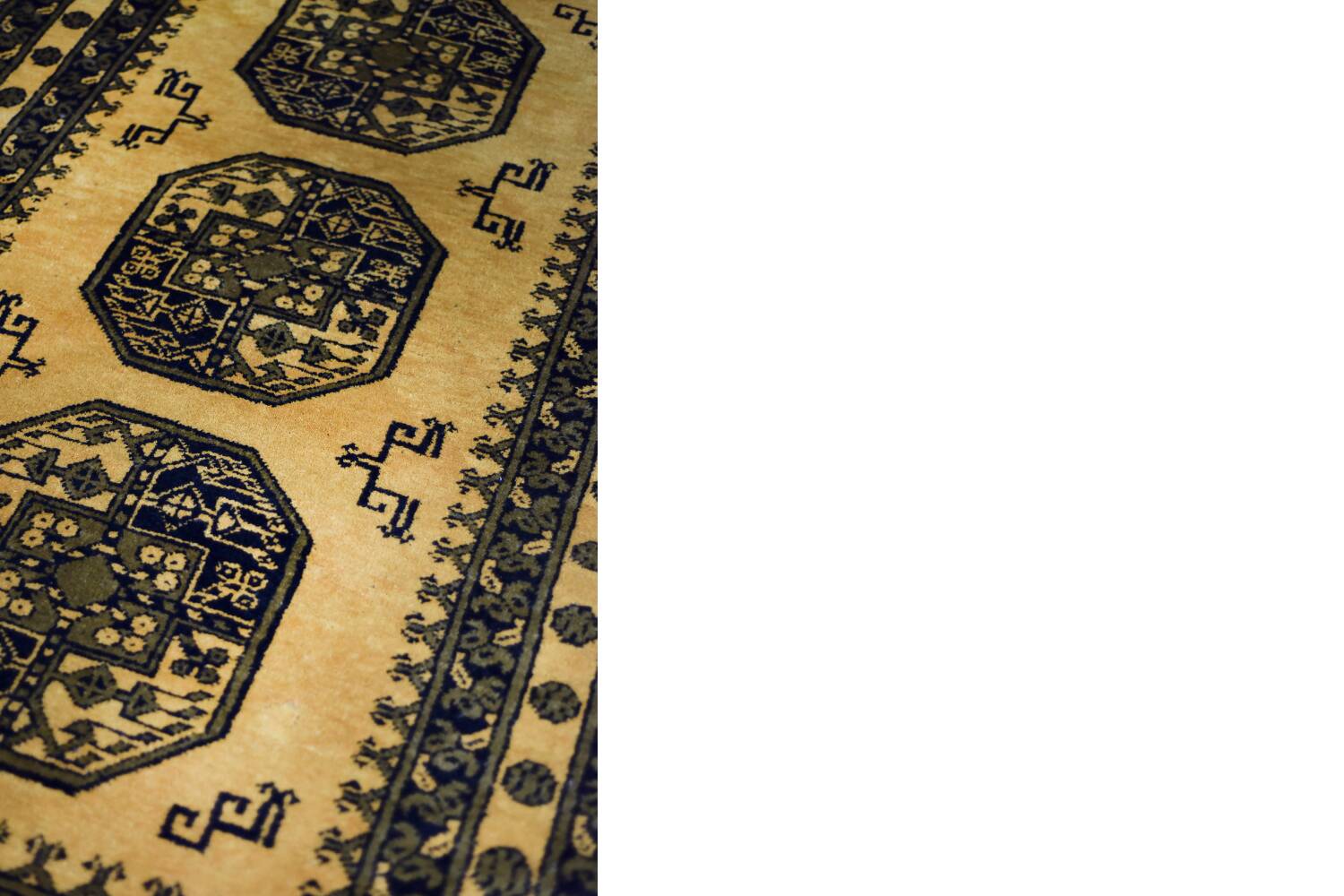 Handwoven Afghan Ersari oriental rug, 1930