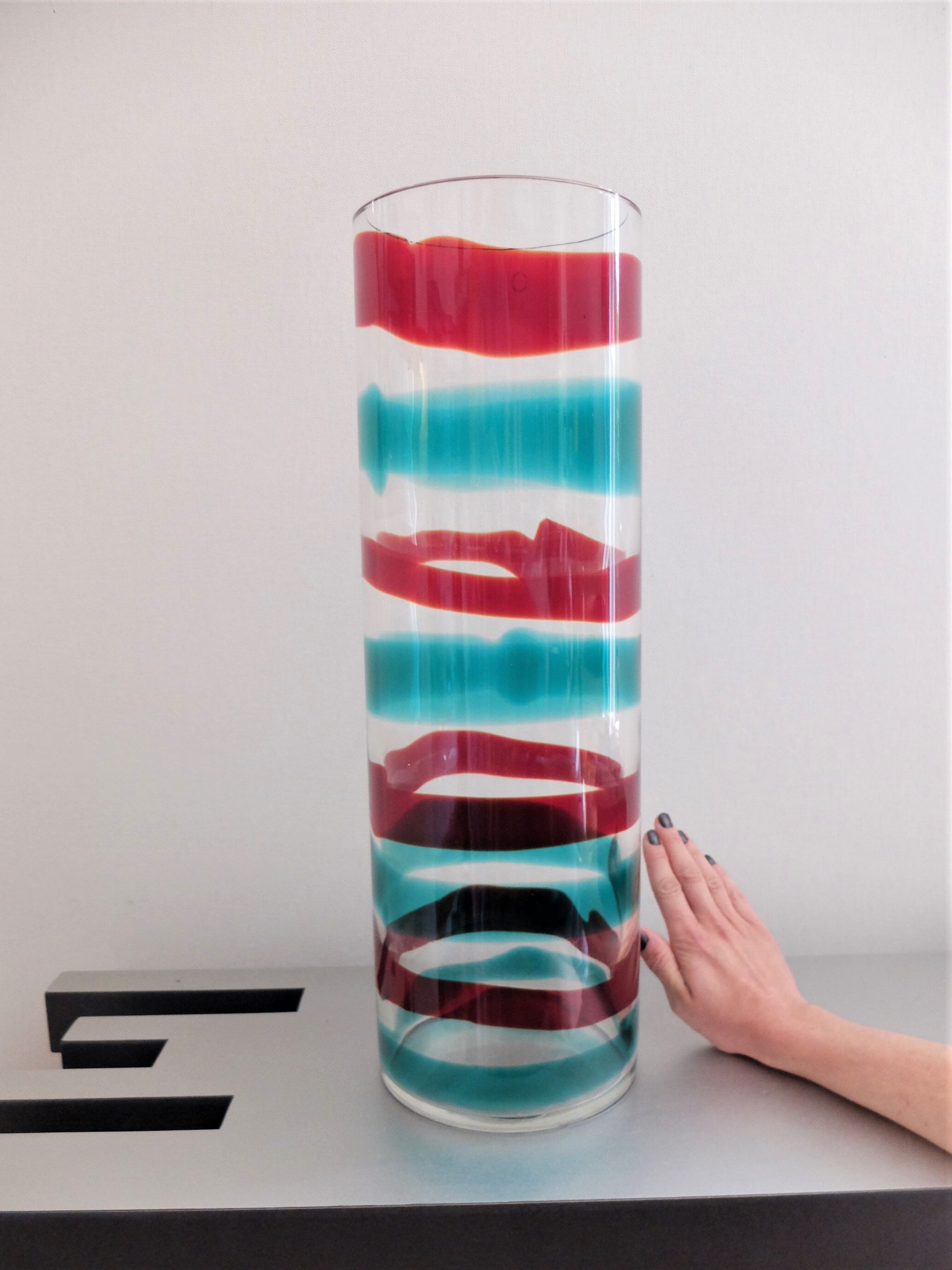 Murano vase, signed venini 95