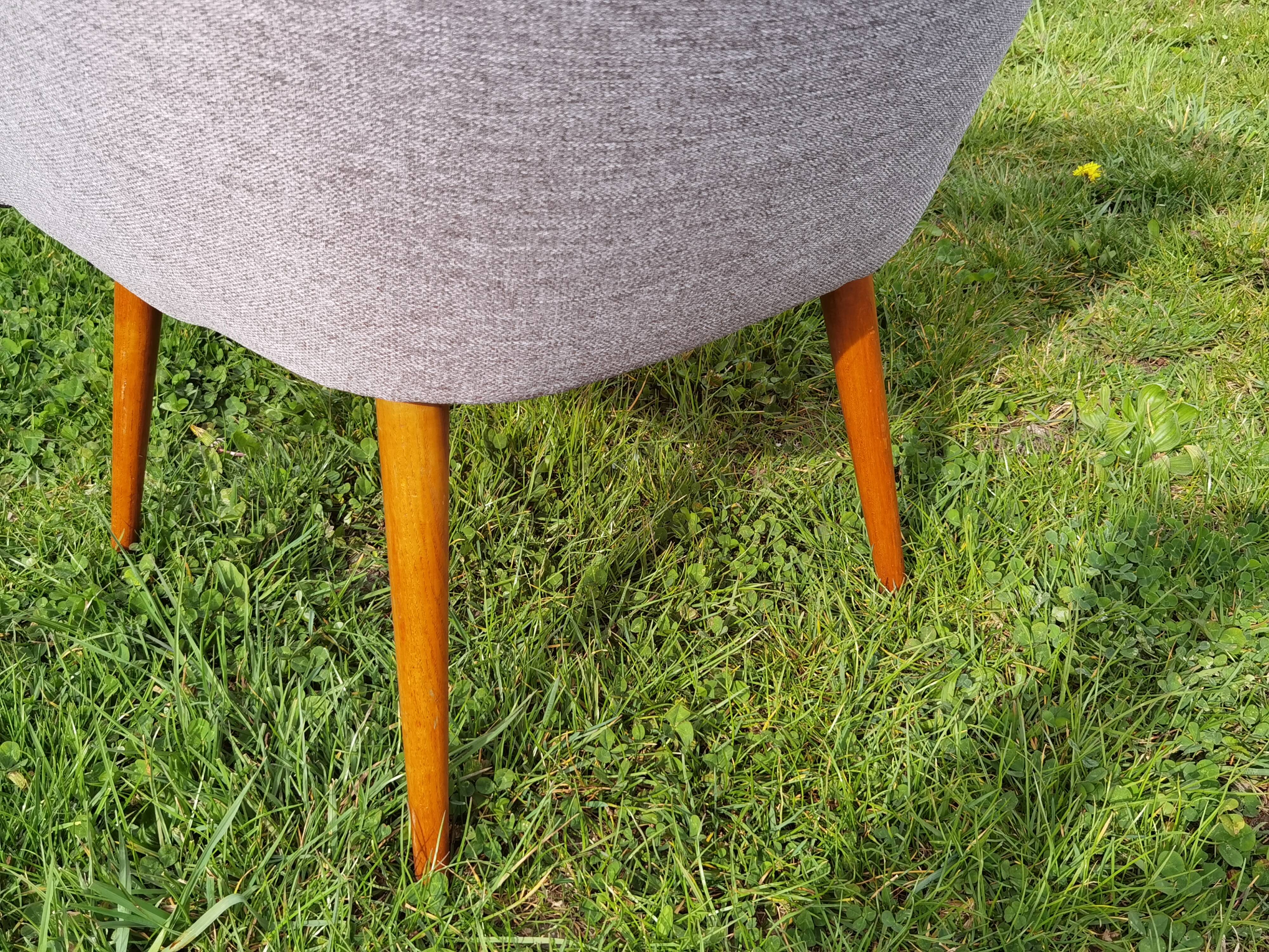 Pair of fiber armchair Miroslav Navratil gray