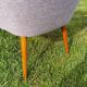 Pair of fiber armchair Miroslav Navratil gray