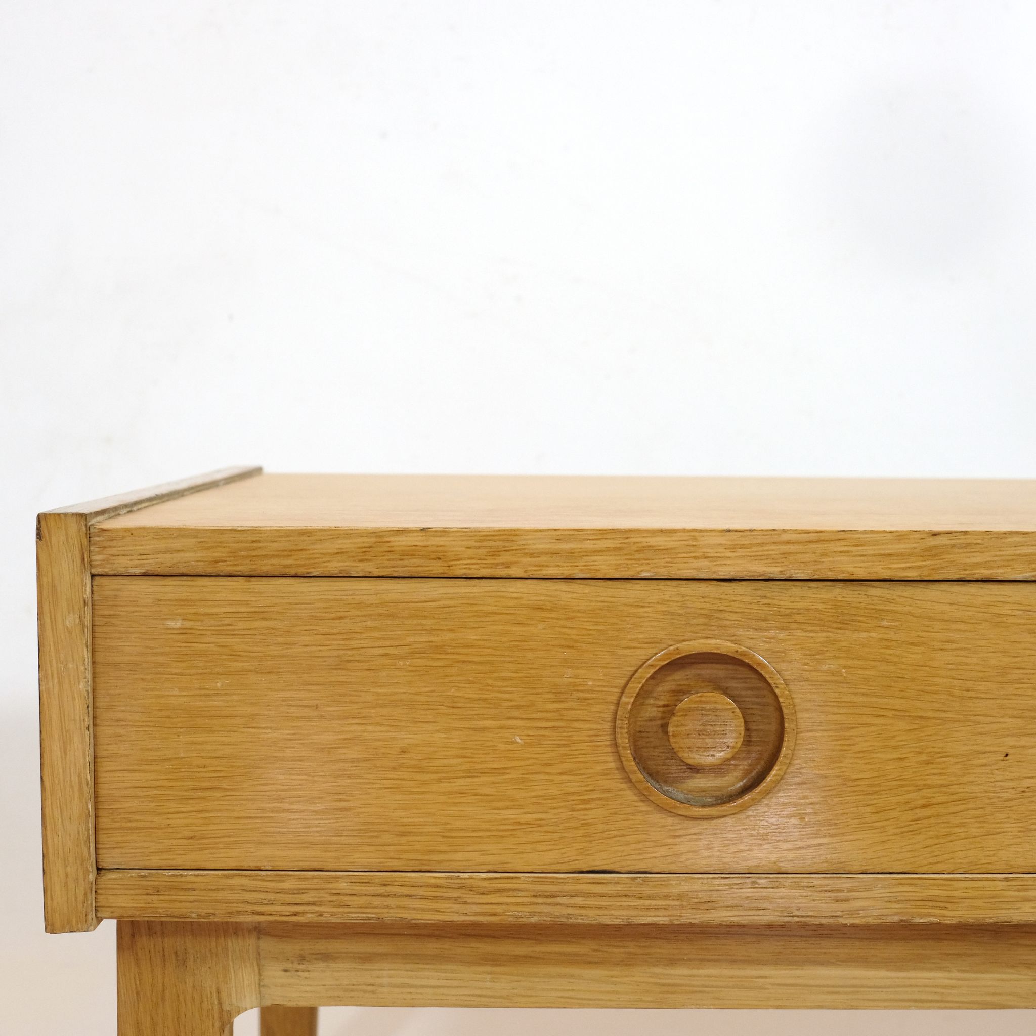 Small Scandinavian row in light wood from the 70s.