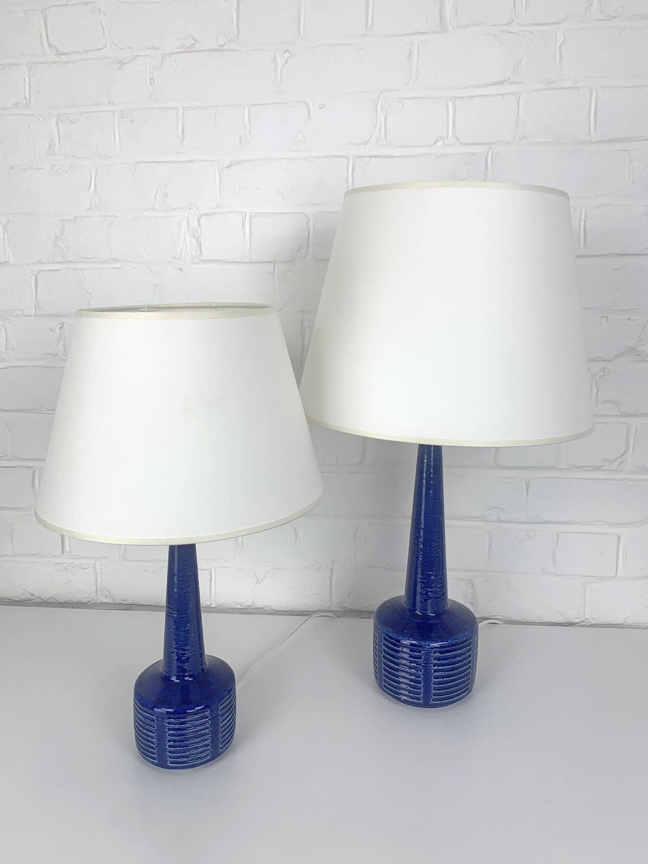 Pair of ceramic table lamps, Palshus, Per Linnemann-Schmidt
