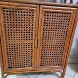 Rattan shelf