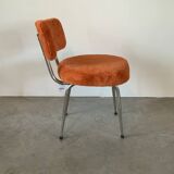 Orange furry chair 60