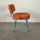 Chaise moumoute orange 60