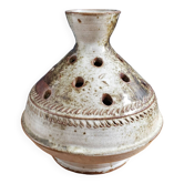 Poncé sandstone flower vase signed